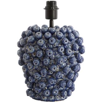 Light & Living Light & Living - L&aacute;mpara De Mesa - Berries - Azul - Cer&aacute;mica - &Oslash;