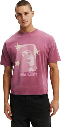 Cotton On Mens Cropped Fit Music T-Shirt in Heather Rose Billie Eilish at Nordstrom, Size X-Large