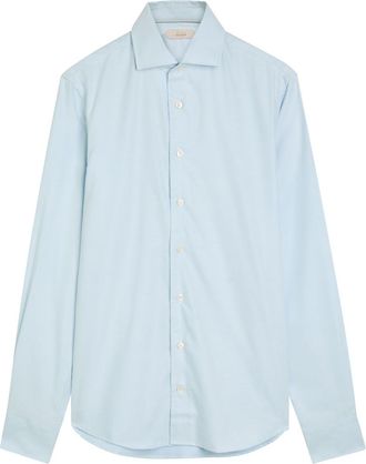 Aur&eacute;lien Cotton-blend Shirt - Blue - XL