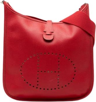 Herm&egrave;s Borsa a tracolla Evelyne III in tela Pre-owned - - Pre-owned - Donna - Rosso - ONE SIZE