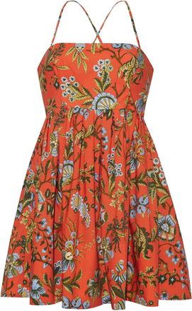 Cara Cara Leo mini-jurk met bloemenprint - Oranje