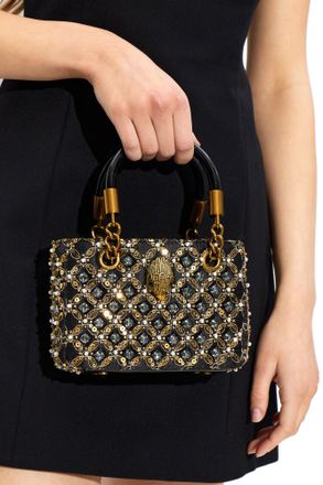 Kurt Geiger Mini Kensington Jewel Handheld Bag, Womens, Black