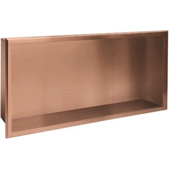 Rea Bathroom Shelf Rea Led Brush Copper 30x60
