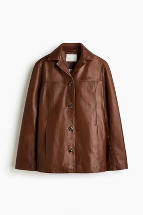 H&M Lederjacke - Beige