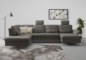 Inosign Wohnlandschaft »Palm Beach U-Form« Federkern, mit Sitztiefenverstellung, wahlweise mit Bettfunktion