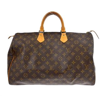 Louis Vuitton Speedy Handbag Monogram Canvas Brown Canvas Handbag (Pre-Owned)
