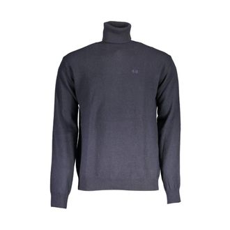 La Martina Truien & Vesten, Heren, Blauw, L, Wol, Half-zip coltrui