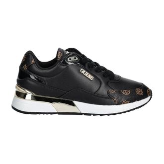Guess Schoenen, Dames, Zwart, 37 EU, Leer, Moxea Sneakers