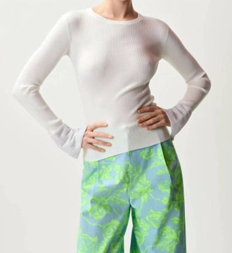 Essentiel Heborn Pullover Sweater With Stones In Off White