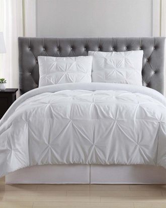 Truly Soft Pleated White Duvet Set
