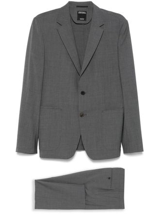 Ermenegildo Zegna wool suit - men - Wool/Polyester - 52 - Grey