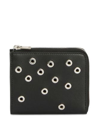 Jil Sander eyelet-embellished wallet - men - Nappa Leather/Calf Leather - One Size - Black