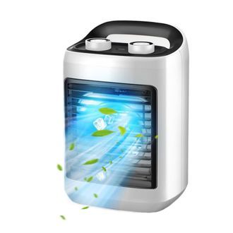 OEM Ventilador Port&aacute;til Para Aire Acondicionado Enfriador De Aire Para Interiores, Peque&ntilde;o Y Silencioso, Con Dep&oacute;sito De Agua Y Modos Ajustables