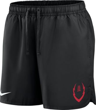 Nike Mens Swoosh Football Woven Flow Shorts in Black | M73578P485NKFB-BLK