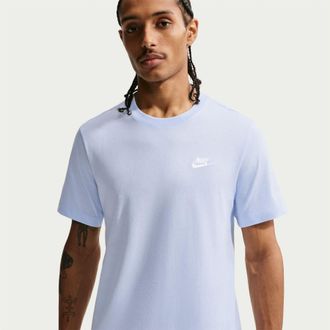 Nike Heren Club T-Shirt (Hydroblauw)