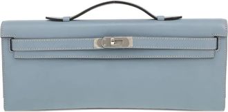 Herm&egrave;s Kelly lange portemonnee - Blauw