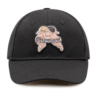 Fiorucci Angels Patch Cap - unisex - Petten - Zwart - ONE Size - Katoen - Accessoires