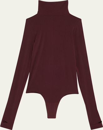 Commando Matte Long-Sleeve Turtleneck Bodysuit
