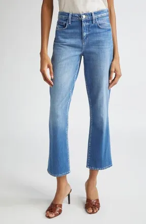 L'agence Tati High Waist Crop Micro Bootcut Jeans in Rosales at Nordstrom, Size 23