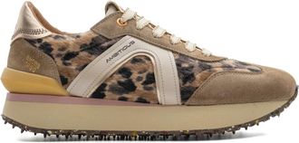 Ambitious Rhome Retro Runner - Dames - Sneakers - Beige - 41 EU - Leer - Schoenen