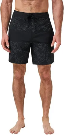 Travis Mathew Just My Type Board Shorts in Black at Nordstrom, Size 34