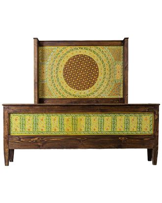 Pasargad Home Bohemian Solid Wood Bed