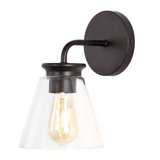 Jonathan Y Designs Kondo 1-Light Modern Farmhouse Iron LED Vanity in Oil Rubbed Bronze at Nordstrom