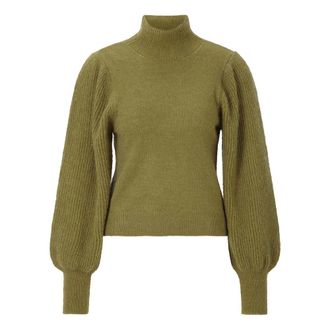 Rich & Royal High Neck Oversized Slvs - Dames - Coltruien - Groen - L - Truien & Vesten