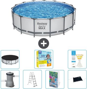 Bestway Piscina Bestway Steel Pro Max Redonda - 488x122 Cm - 8-piezas S582