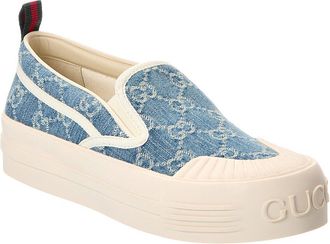 Gucci Gg Denim Slip-On Sneaker
