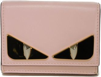 Fendi Light Pink Leather Wallet (Tri-Fold) (Pre-Owned)