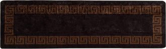 vidaXL Pasillo De Alfombra Marsa Negro 80 X 350 Cm Poli&eacute;ster Y Pvc Vidaxl
