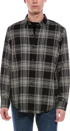 Scotch & Soda Textured Plaid Shirt