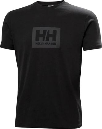 Helly Hansen Trainings T-shirt - Heren - Sportshirts - Zwart - L - Katoen - Fitness