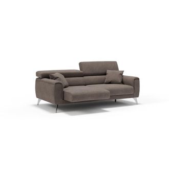 Divani.Store Sof&aacute; con asientos deslizantes impermeable 169 cm marr&oacute;n