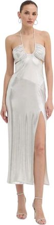 Patrizia Pepe Abito midi laminato - - Dresses - Donna - Grigio - L