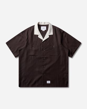 Wtaps Men s Kingpin 02 Shortsleeve Shirt Brown