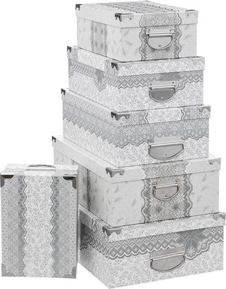 F&eacute;&eacute;ric Lights & Christmas Pack 6 Cajas Carton Rect. Laponie