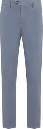 Canali Klassieke Chino Broek - Heren - Chinos - Blauw - XL - Katoen - Broeken