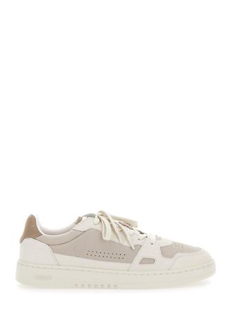 Axel Arigato Dice Lo Beige Low Top Sneakers With Logo Patch On The Tongue And Logo Lettering On The Heel In Leather Man