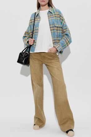 R13 Flared Leg Jeans, Womens, Brown