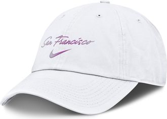 Nike San Francisco Giants Club Nike Mens MLB Adjustable Hat in White | NB0110AGIA-A9W