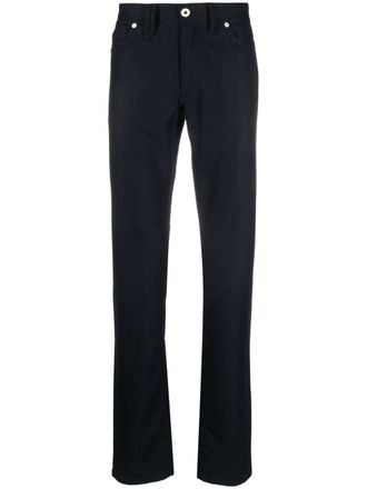 Brioni Jeans dritti a vita media - Blu