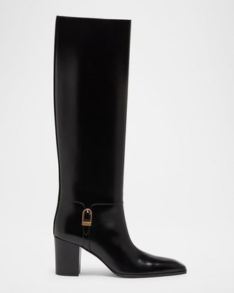 Women's Saint Laurent Leather Boots - up to −61% | Stylight