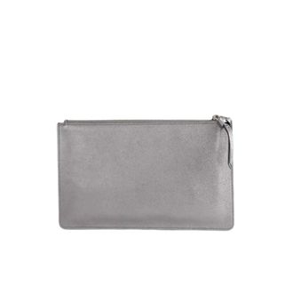 Jimmy Choo London Pre-owned Pochette - Dames - Pre-owned - Grijs - Maat: ONE Size Leer