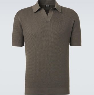 Ermenegildo Zegna Knitted cotton polo shirt