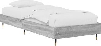 vidaXL Estructura De Cama Sonoma Gris 80 X 200 Cm Madera De Ingenier&iacute;a Vidaxl