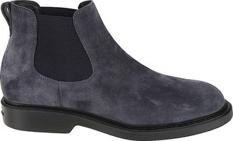 Hogan H704 Grey Elastic Side Panel Chelsea Ankle Boots