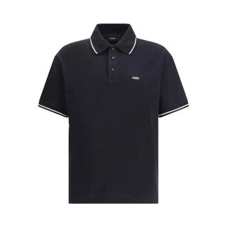 Amiri Polo Shirts, male, Black, Size: L Cotton Polo T-Shirt