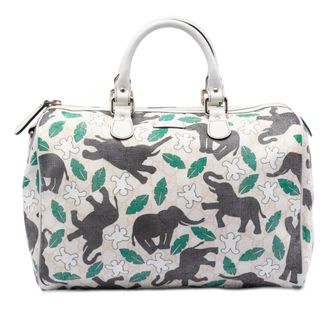 Gucci Tweedehands Beperkte Editie Medium Gg Supreme Sneeuwman In Afrika Joy Boston Tas